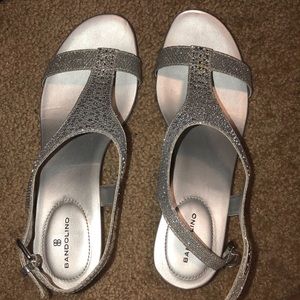 Bandolino silver ankle Sandals